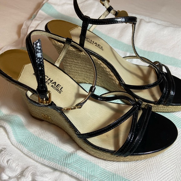 Michael Kors Black Wedges - Picture 2 of 3